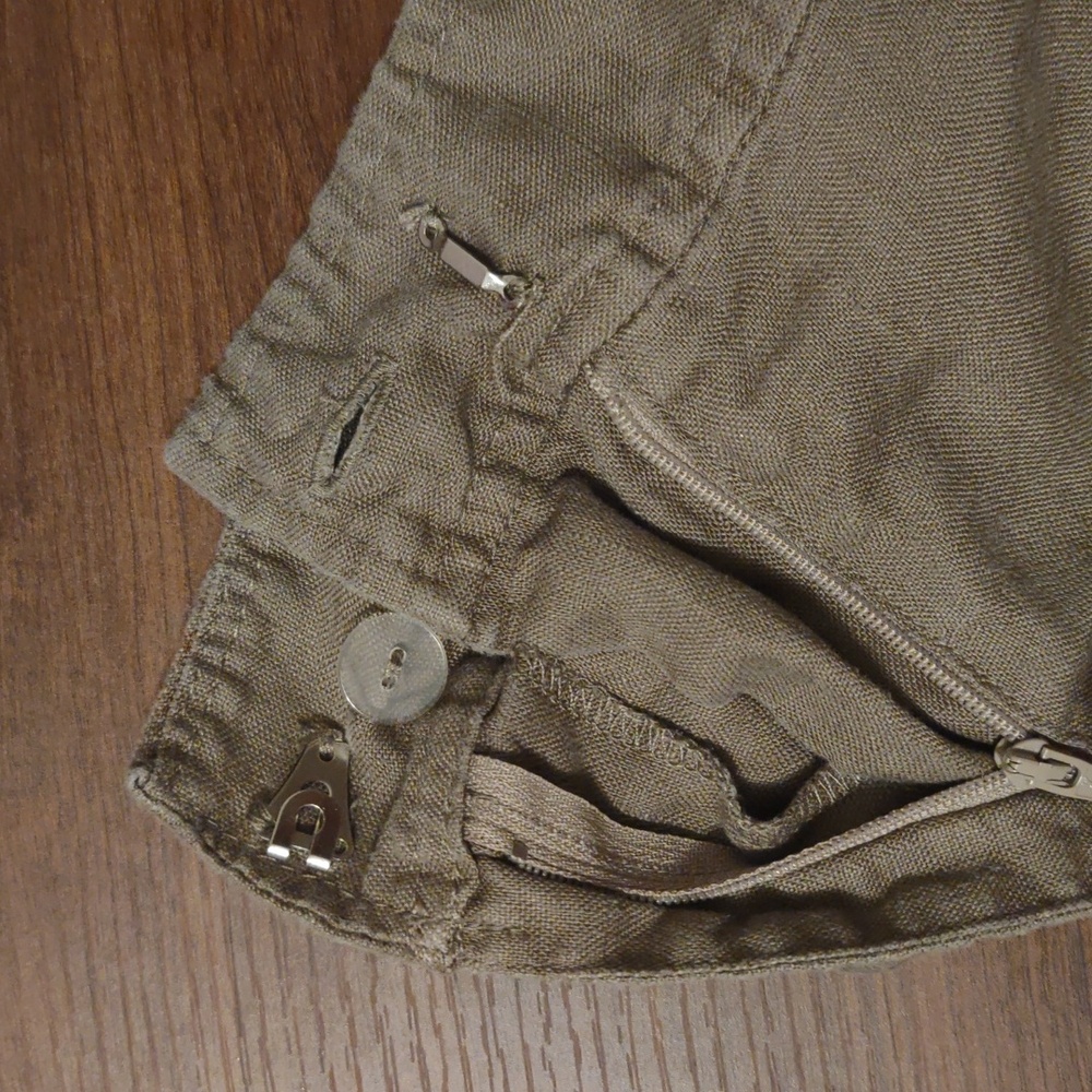 Reformation Olive Green Wide Leg Cargo Pants - Picture 5 of 7